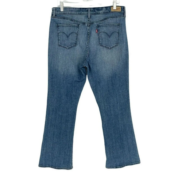 Levi’s Co. Jeans Women's Sz 16 M Blue Medium Wash Bootcut Mid Rise Stretch Denim - Picture 2 of 10